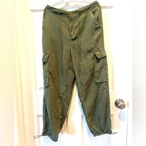 Universal Thread Olive Cargo Joggers with Drawstring Ankles